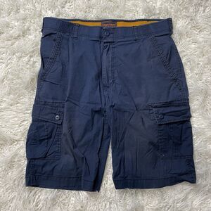 Wear First Cargo Shorts Mens Blue Ripstop Outdoor Utility Sz 36 WearFirst